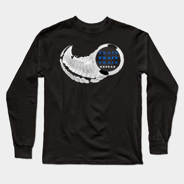 Soccer Training Design Long Sleeve T-Shirt by Proway Design